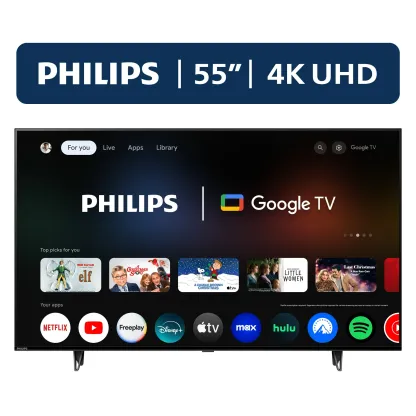 Phithtlips 55" Class 4K Ultra HD (2160p) Google Smart LED TV (55PUL7552/F7) (New)