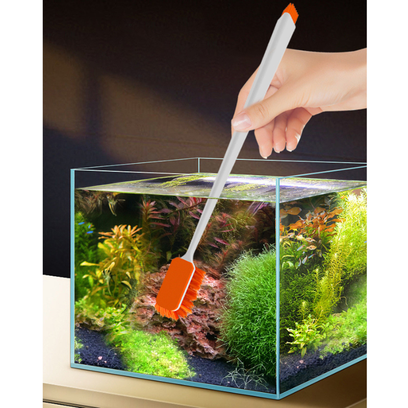 Tank brush cleaner