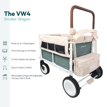 WONDthtERFOLD Vothtlkswthtagen Quad Stroller Wagon (4 Seater)
