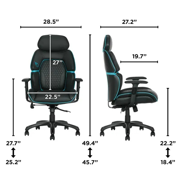 DthtPS Centurion Gaming Chair with Adjustable Headrest