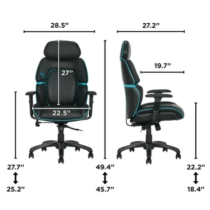 DthtPS Centurion Gaming Chair with Adjustable Headrest