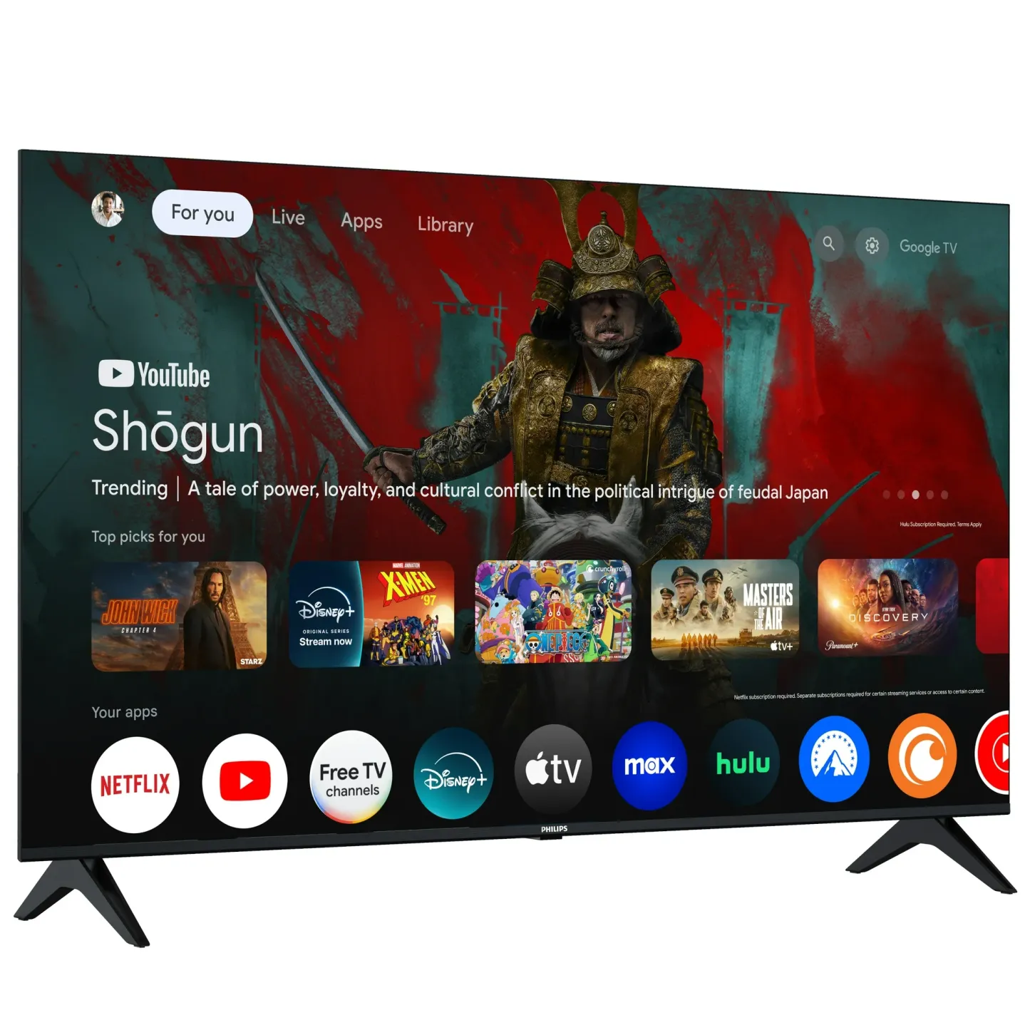 Phithtlips 55" Class 4K Ultra HD (2160p) Google Smart LED TV (55PUL7552/F7) (New)