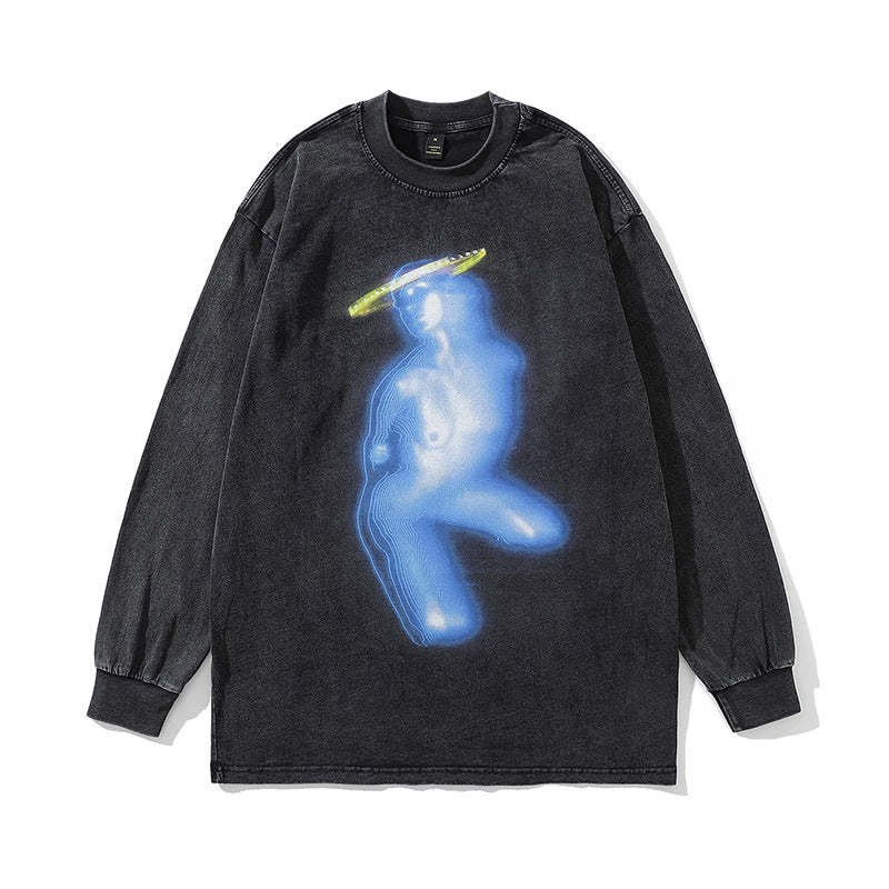 Trendy Design Crew Neck Sweater Men Loose