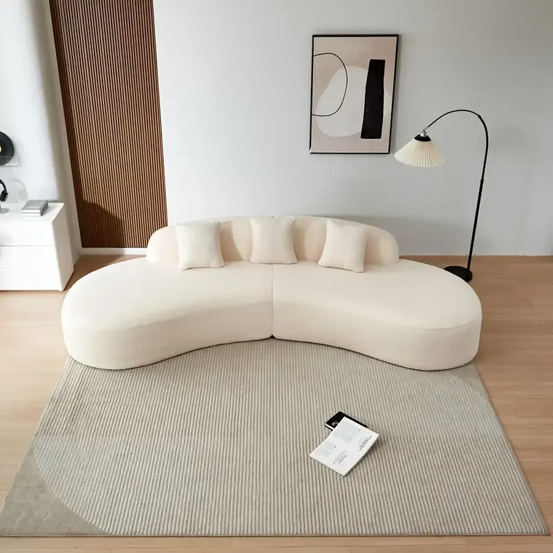 119.3" Modern Curved Sectional Sofa