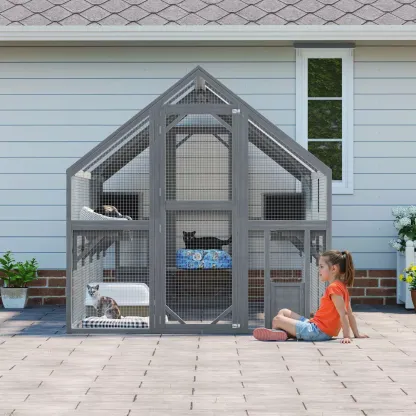ORRD Large Outdoor Cat Enclosure for Multiple Cats
