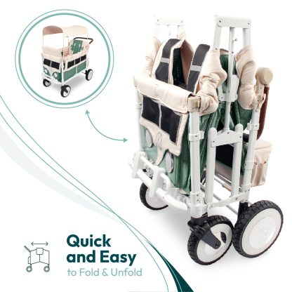 WONDthtERFOLD Vothtlkswthtagen Quad Stroller Wagon (4 Seater)