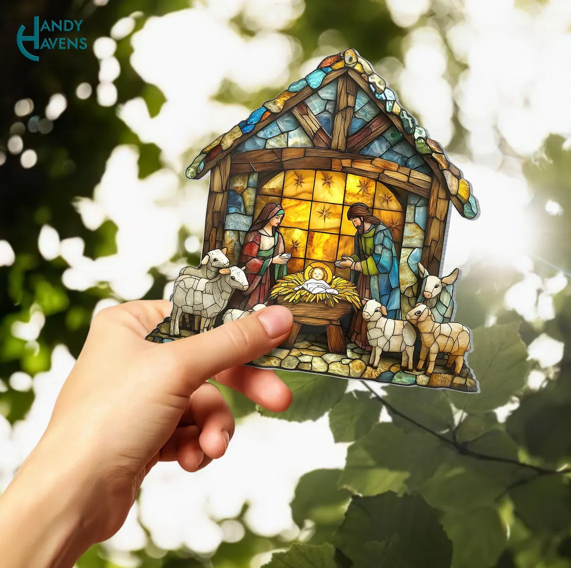 Nativity Scene Suncatcher