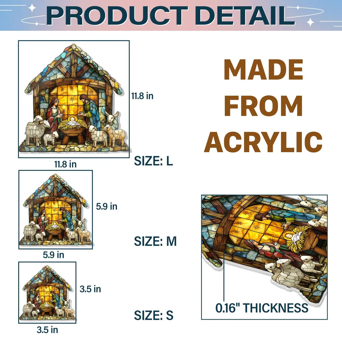 Nativity Scene Suncatcher