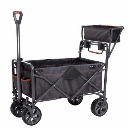 Mathtc Sports Deluxe Push Pull Folding Wagon with Brakes