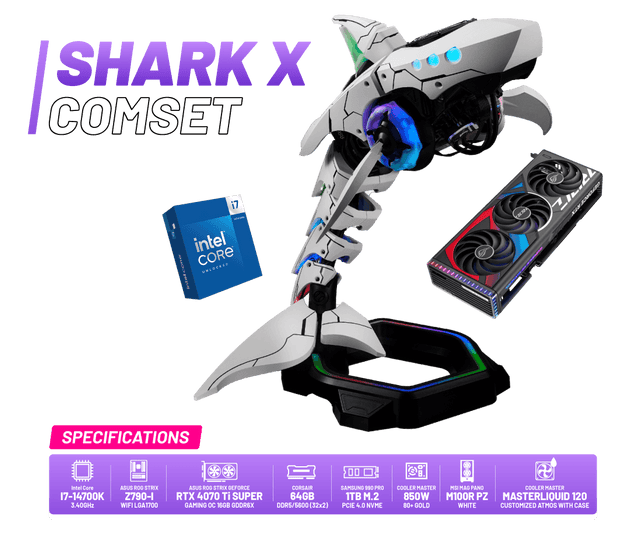SpeedCom Computer Set SHARK X