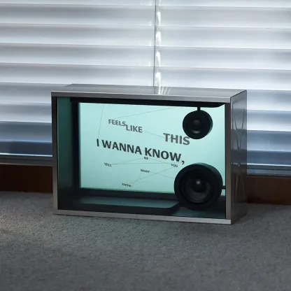 Cotothtdama Silver Lyric Box Speaker