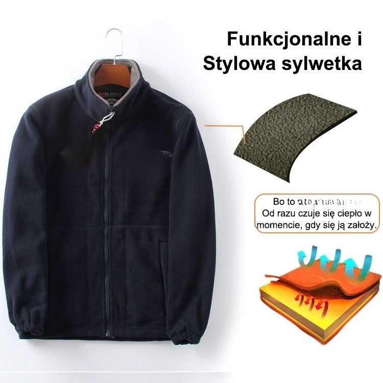 Dwuwarstwowa kurtka polarowa dla mężczyzn