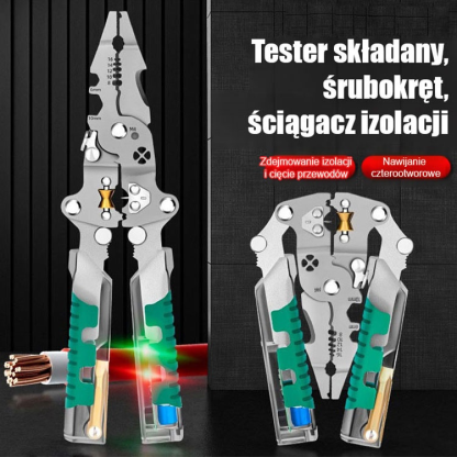 [Zrób to! ] Składany długopis elektryczny śrubokręt do ściągania izolacji