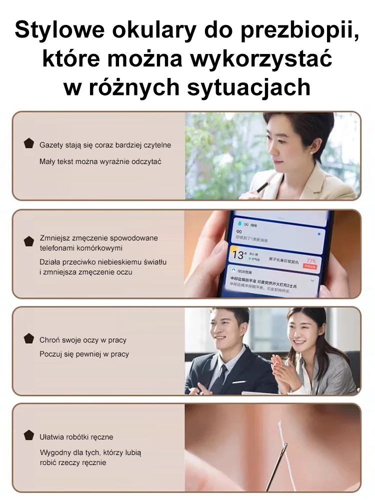 Ultra HD okulary do czytania.