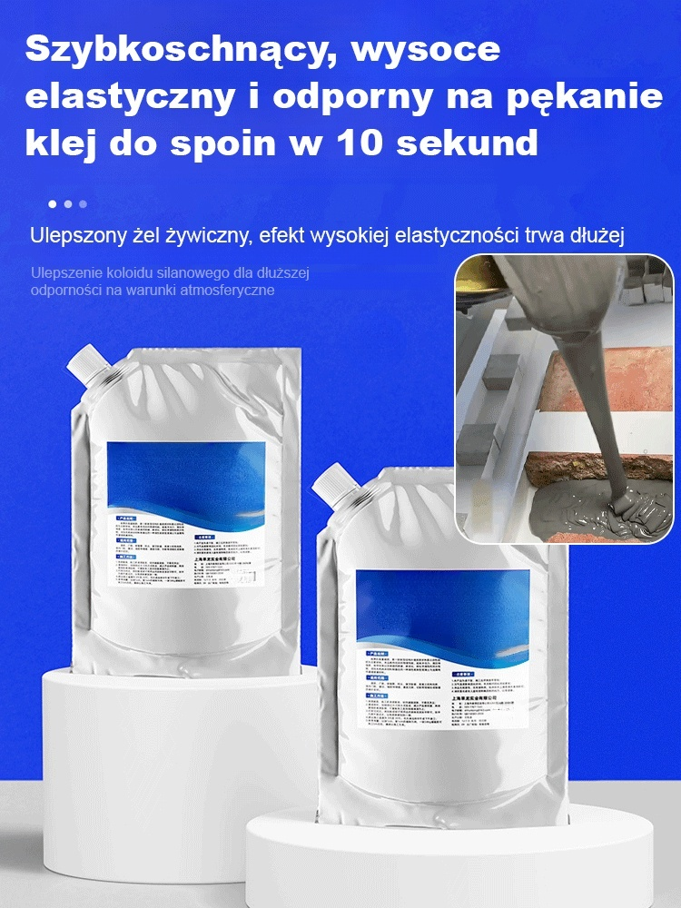 【10-sekundowa szybkość schnąca】Klej do wylewania napraw szczelin w dachu i podłodze