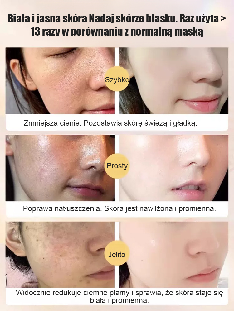 Maska wybielająca i redukująca przebarwienia