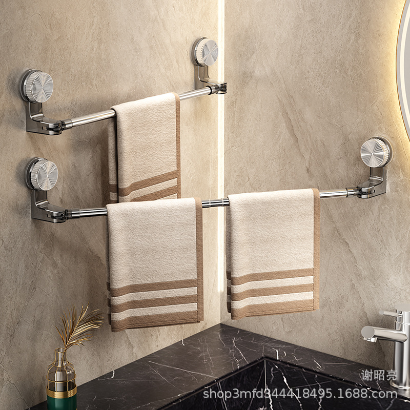 Rozciągany drążek montowany na przyssawki, bez wiercenia