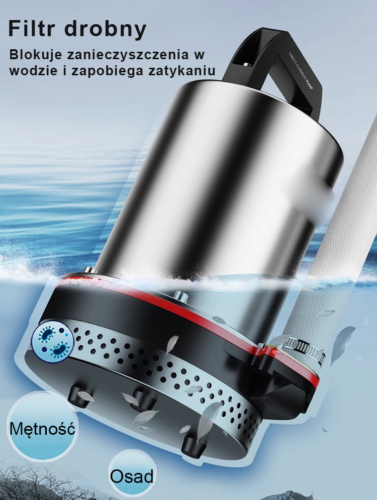 【30-krotne wzmocnienie ciśnienia】Wysokowydajna pompa zanurzeniowa prądu stałego