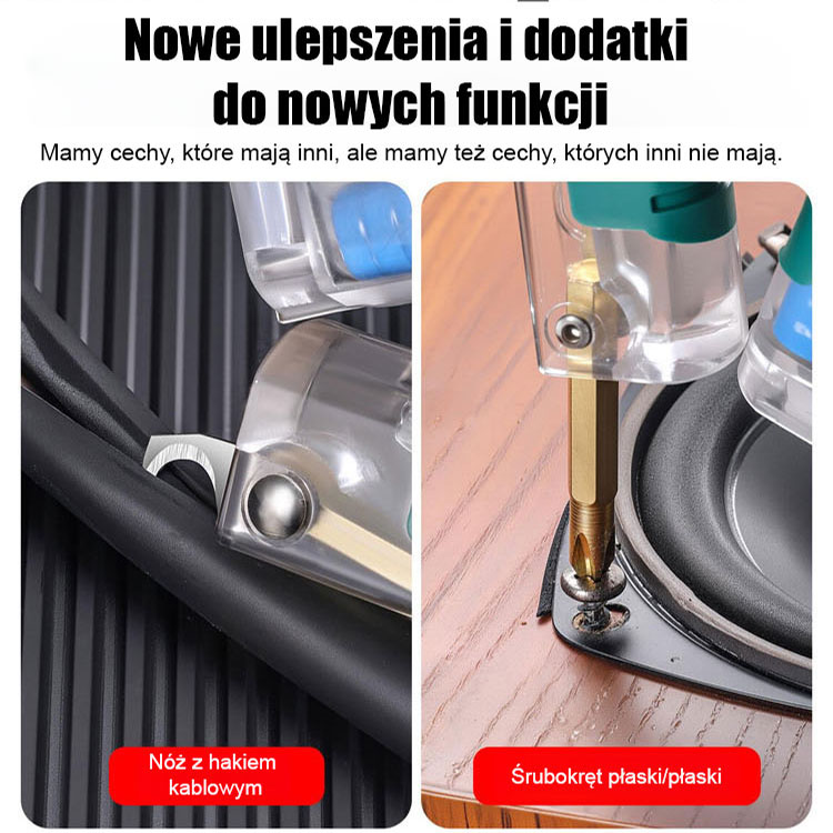 [Zrób to! ] Składany długopis elektryczny śrubokręt do ściągania izolacji