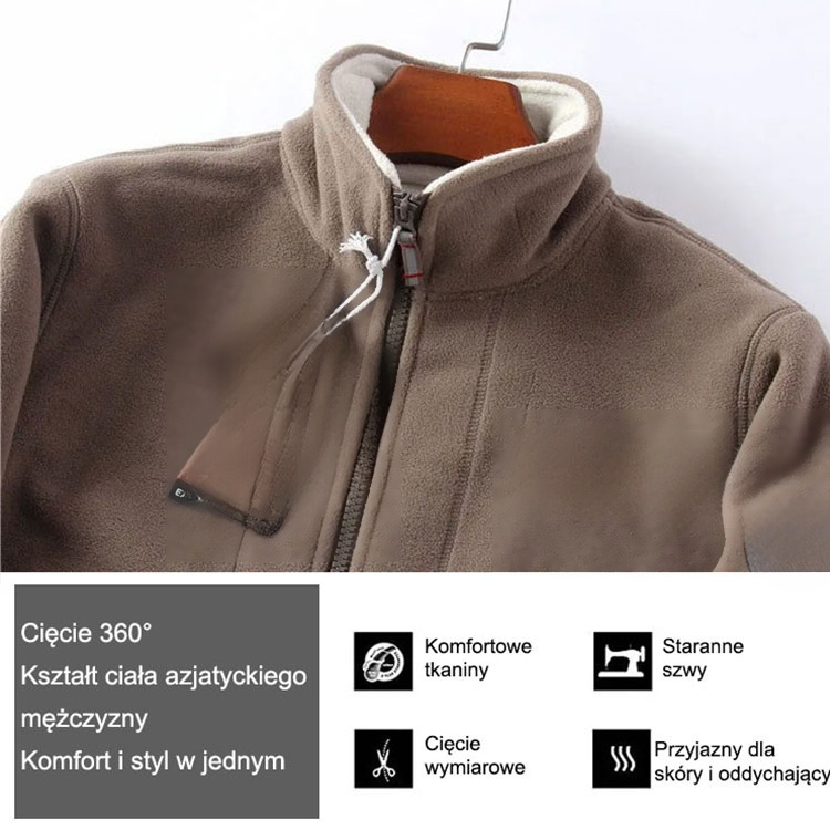 Dwuwarstwowa kurtka polarowa dla mężczyzn