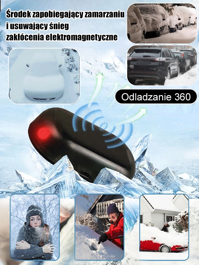 Miernik zapobiegający oblodzeniu i zaśnieżeniu