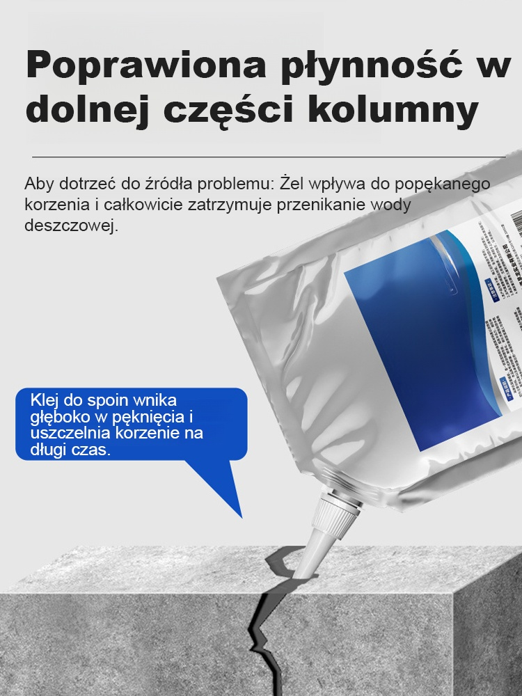 【10-sekundowa szybkość schnąca】Klej do wylewania napraw szczelin w dachu i podłodze