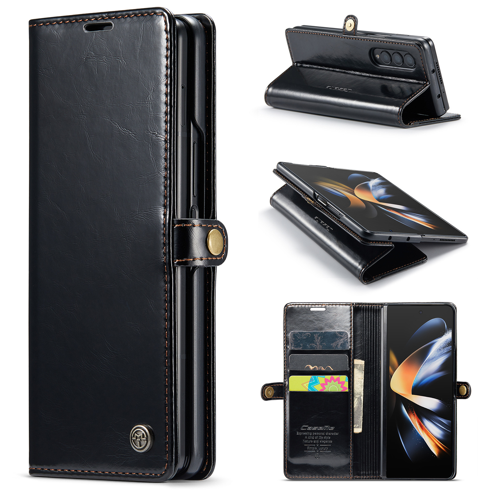 Crazy Horse Print Case for Samsung Z Fold
