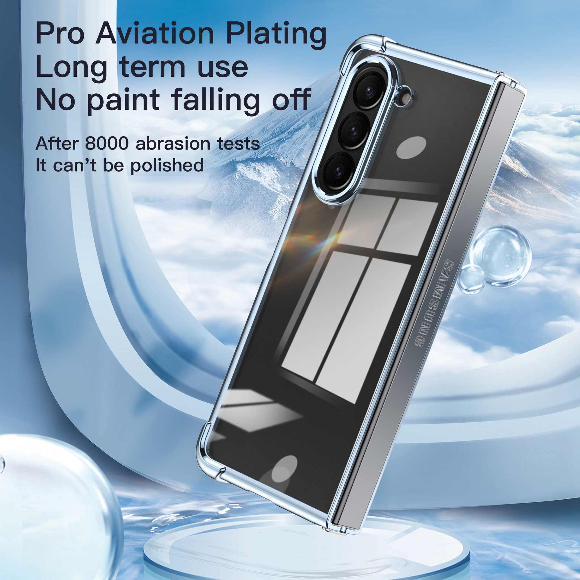 Electroplated Airbag Four-Corner Anti-Fall Protective Cover for Samsung Z Fold 6/5