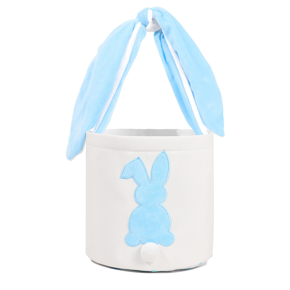 Personalized Custom Embroidered Easter Bunny Basket