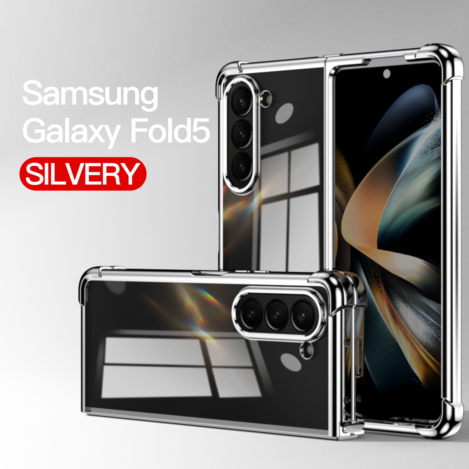 Electroplated Airbag Four-Corner Anti-Fall Protective Cover for Samsung Z Fold 6/5