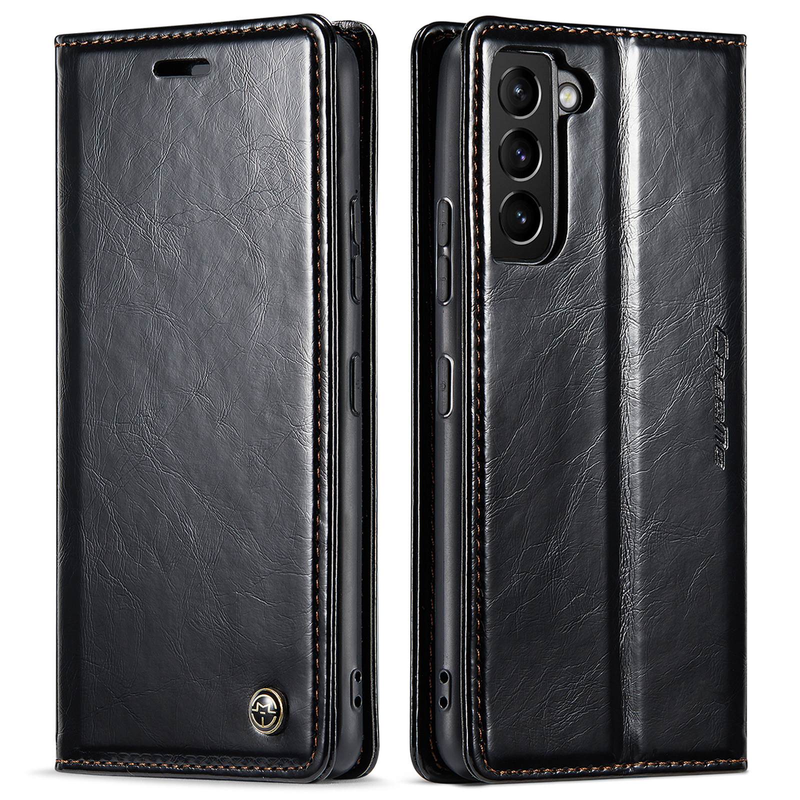 Crazy Horse Print Case with Lanyard for Samsung Galaxy S/A Series