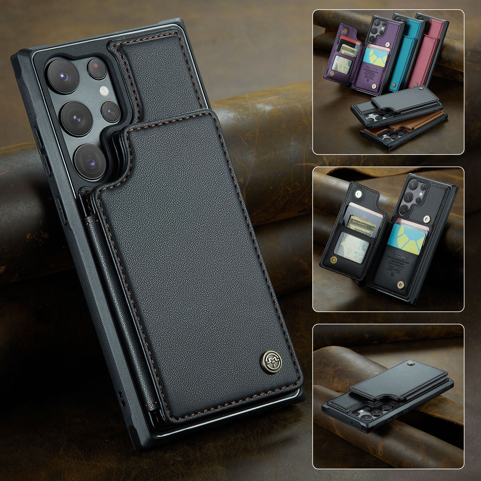 [Copy]3-in-1 Style Wallet Case for Samsung S