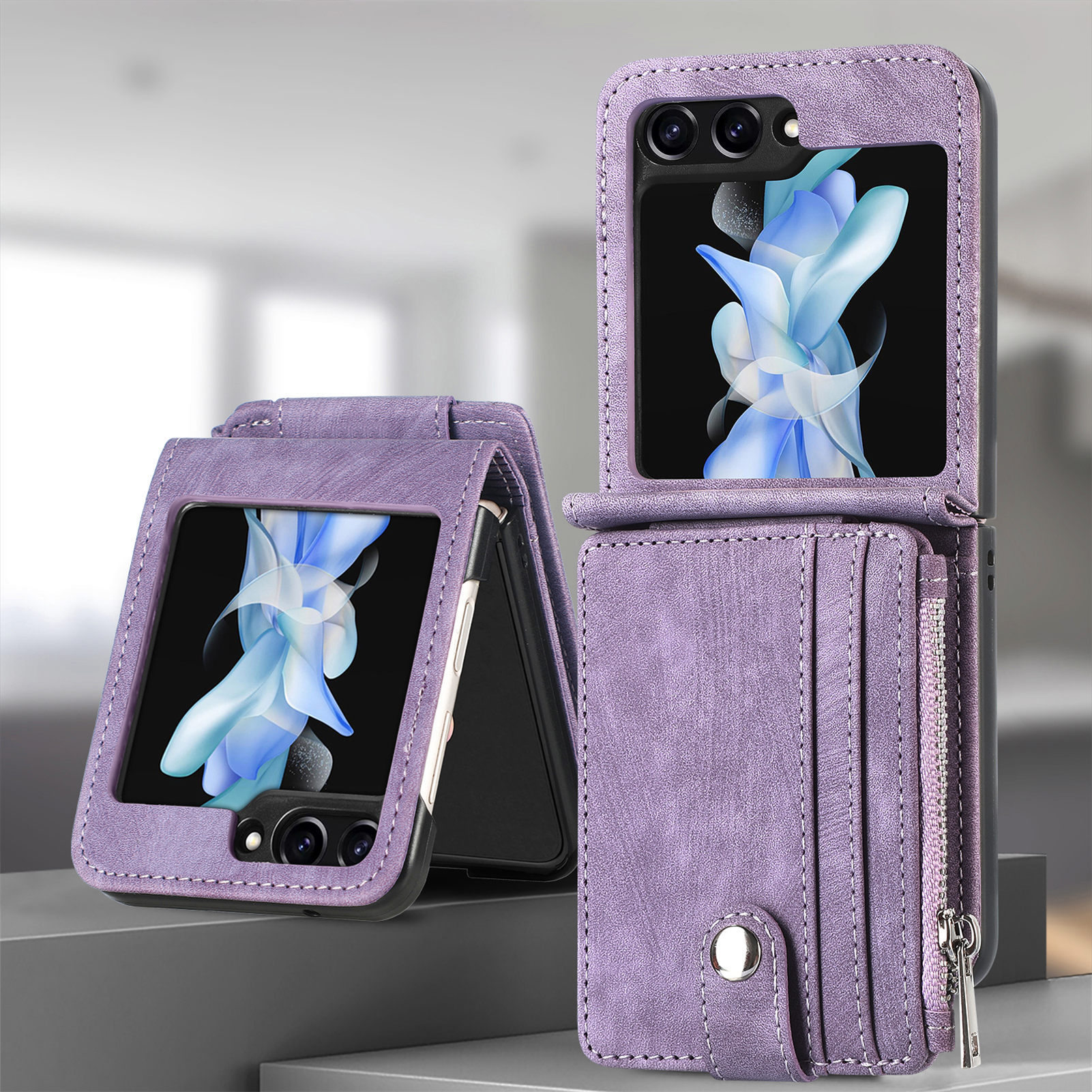 2-in-1 Connected Removable Card Case for Samsung Galaxy Z Flip 6/5/4/3