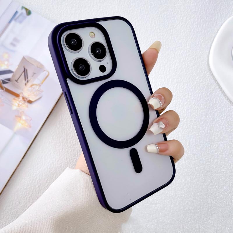 Macaron Silicone Drop-Resistant Magnetic Case suitable for iPhone