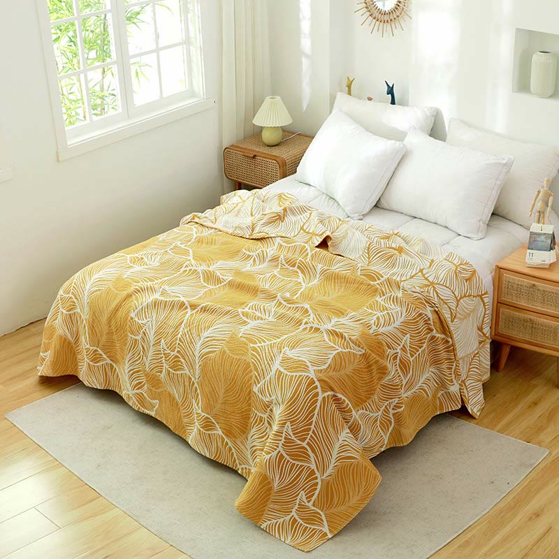 Plantain Leaf Three Layers Breathable Quilt - image 4