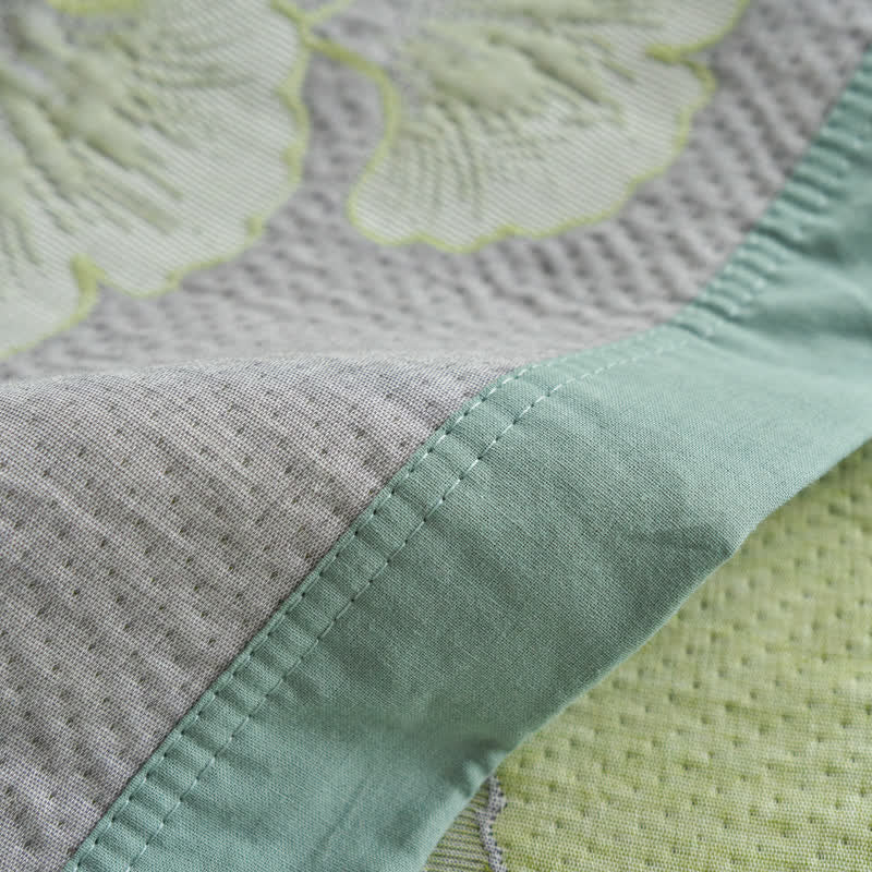 Fresh Style Ginkgo Leaf Pure Cotton Quilt
