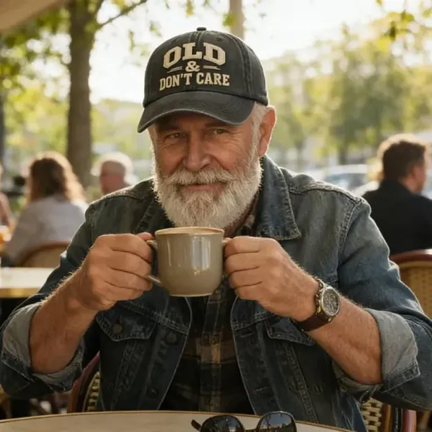 Old & Don't Care Embroidery Cap