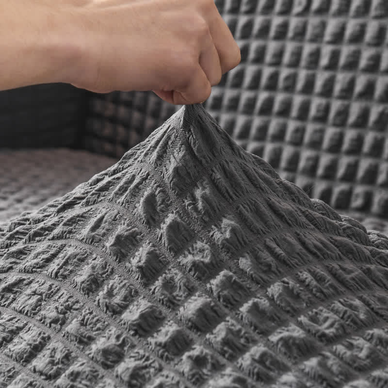 Simple Style Ruffled Elastic Sofa Cover - image 5
