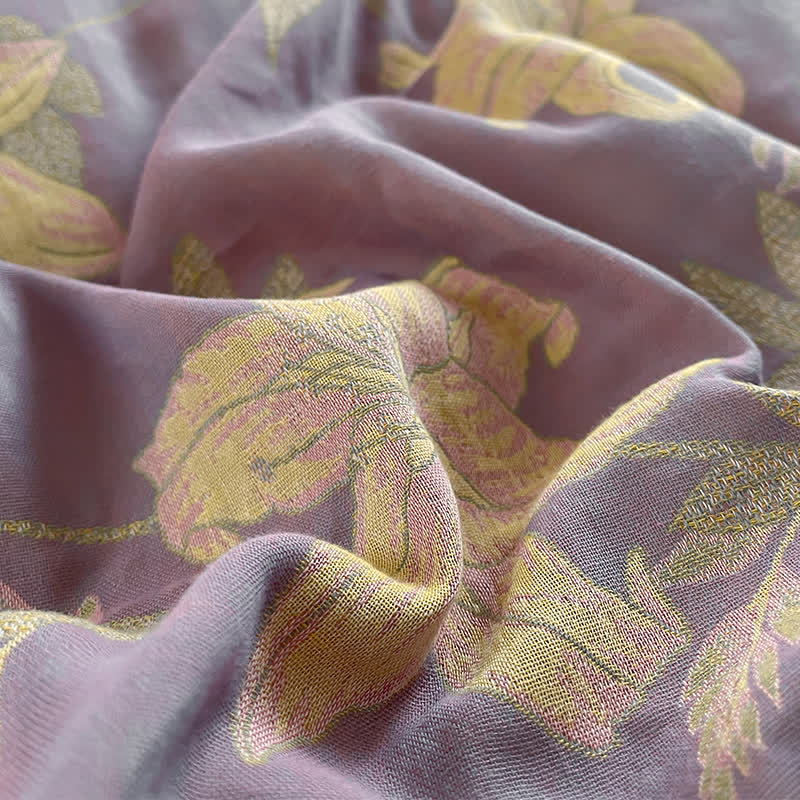 Floral Lily Cotton Gauze Bedding Set