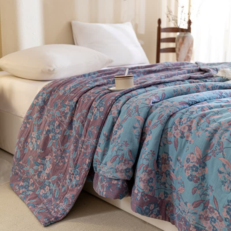 Yarn-dyed Cotton Double Layer Gauze Quilt