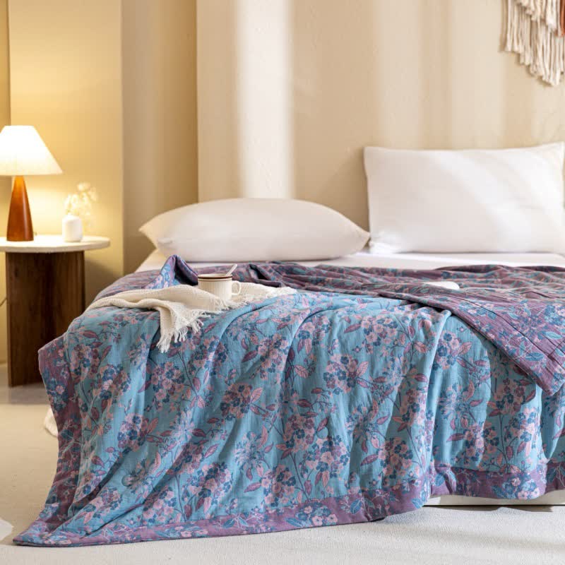 Yarn-dyed Cotton Double Layer Gauze Quilt