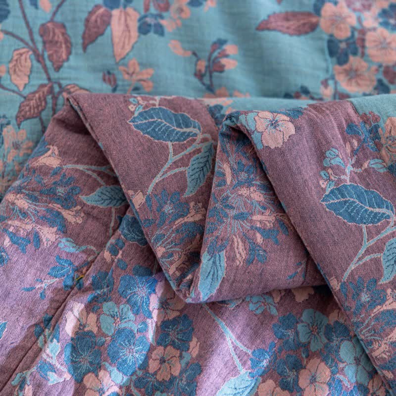 Yarn-dyed Cotton Double Layer Gauze Quilt