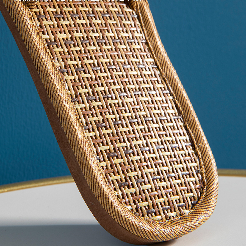 Rattan Breathable Anti-slip Couple House Slippers