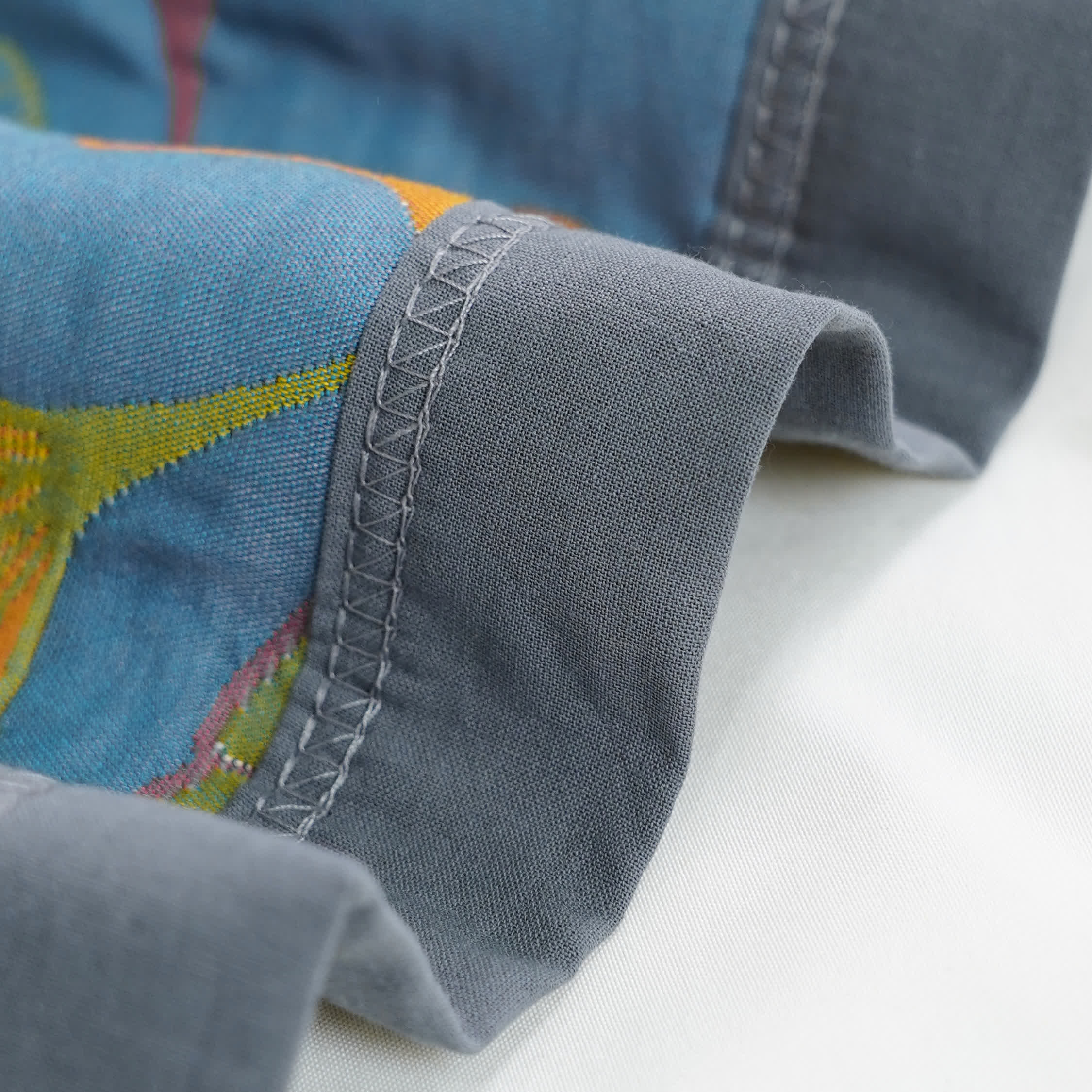 Ginkgo Leaf Pattern Cotton Reversible Quilt