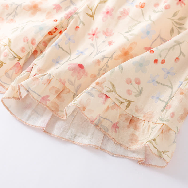 Floral Cotton Camisole Shorts Pajama Set