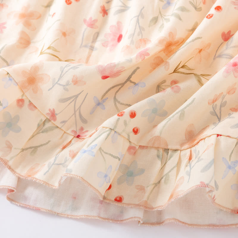 Floral Cotton Camisole Shorts Pajama Set