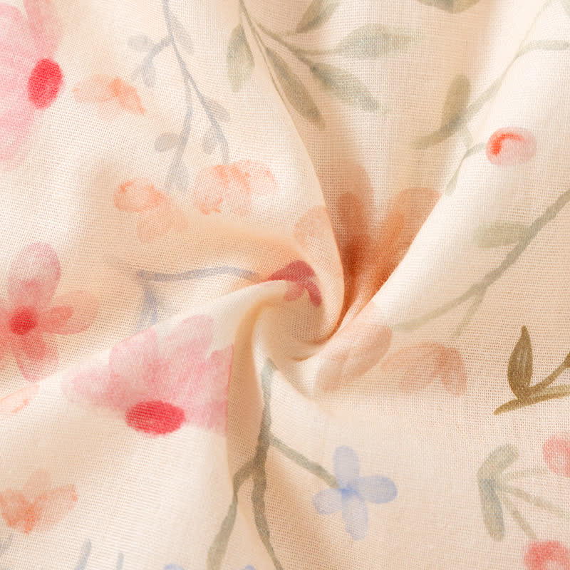 Floral Cotton Camisole Shorts Pajama Set