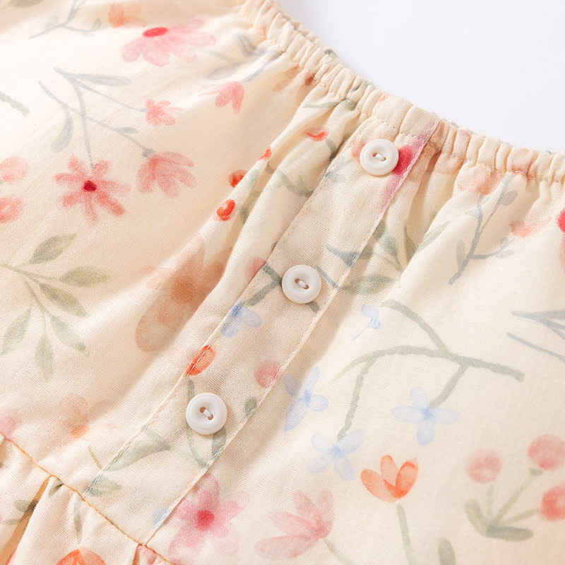Floral Cotton Camisole Shorts Pajama Set