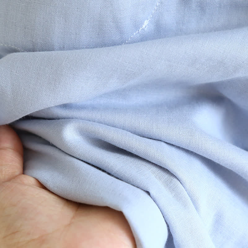 Solid Color Ruffle Cotton Camisole Pajamas