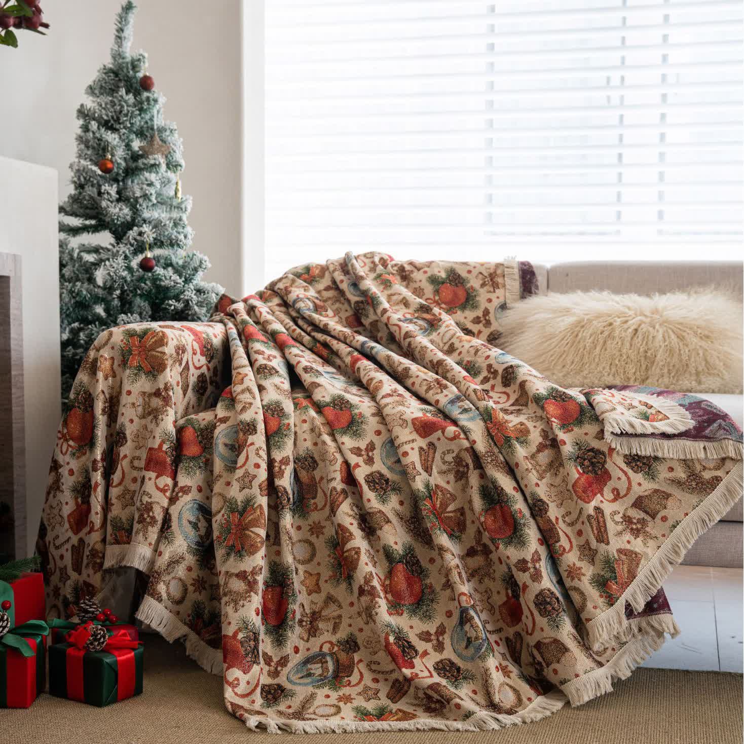 Ownkoti Christmas Crystal Ball Sofa Throw Blanket - 55" x 71" - image 0